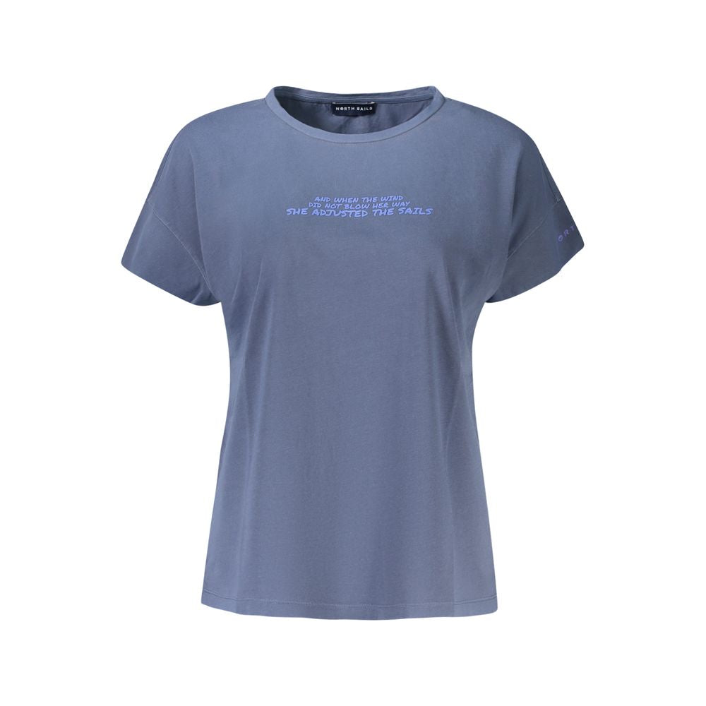 North Sails T-Shirt aus blauer Baumwolle für Frauen
