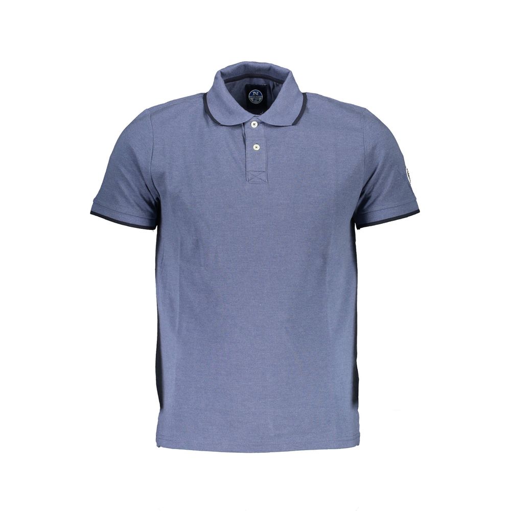 North Sails Blaues Baumwoll-Poloshirt für Männer
