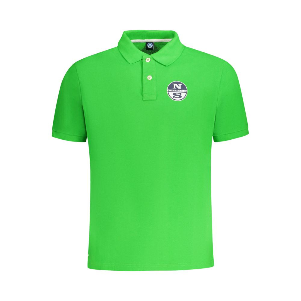 North Sails Grünes Baumwoll-Poloshirt für Männer