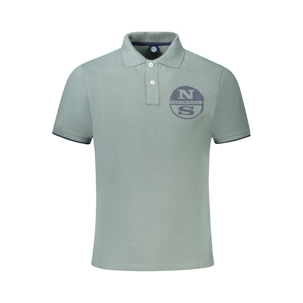 North Sails Grünes Baumwoll-Poloshirt für Männer