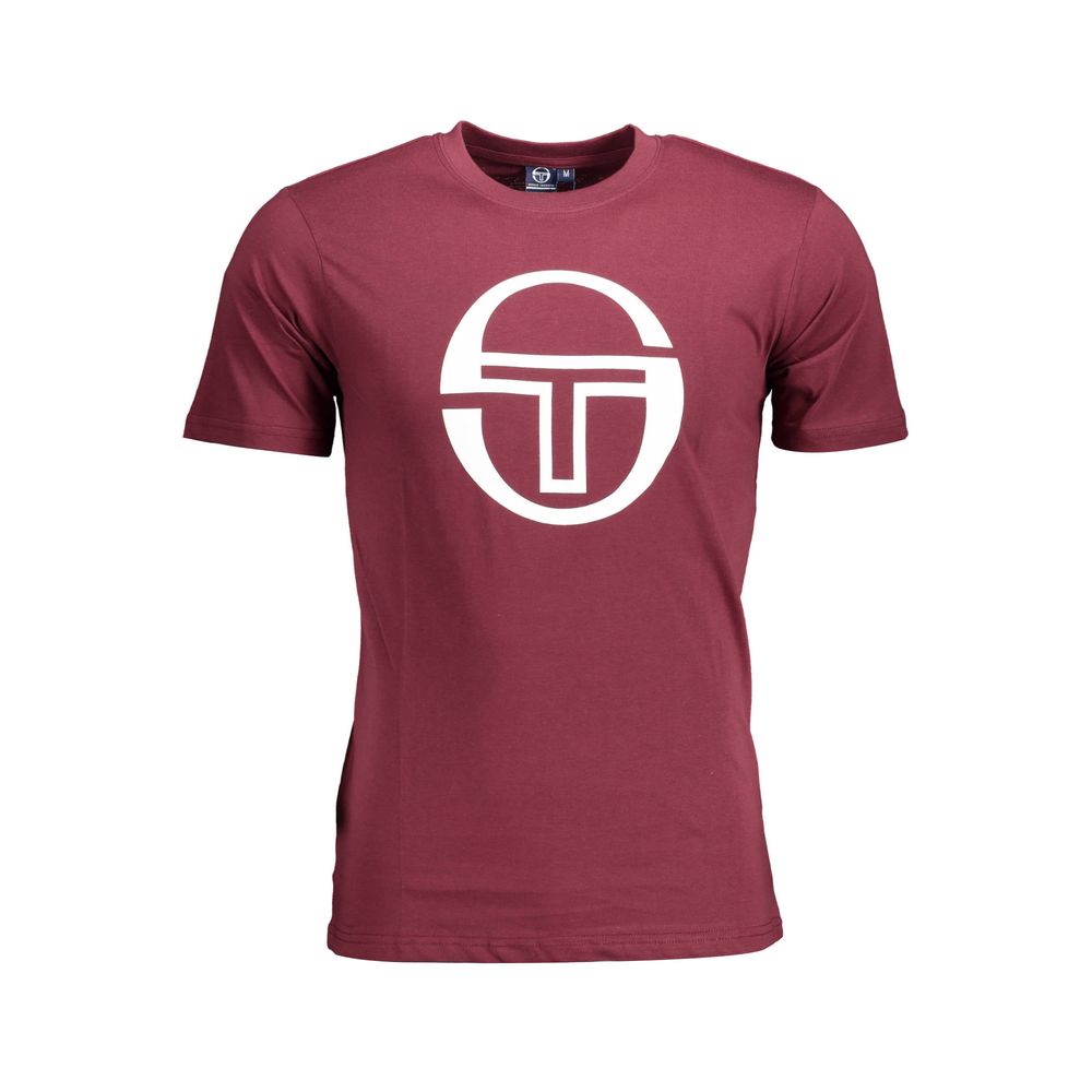 Sergio Tacchini Lila Baumwolle Männer T-Shirt