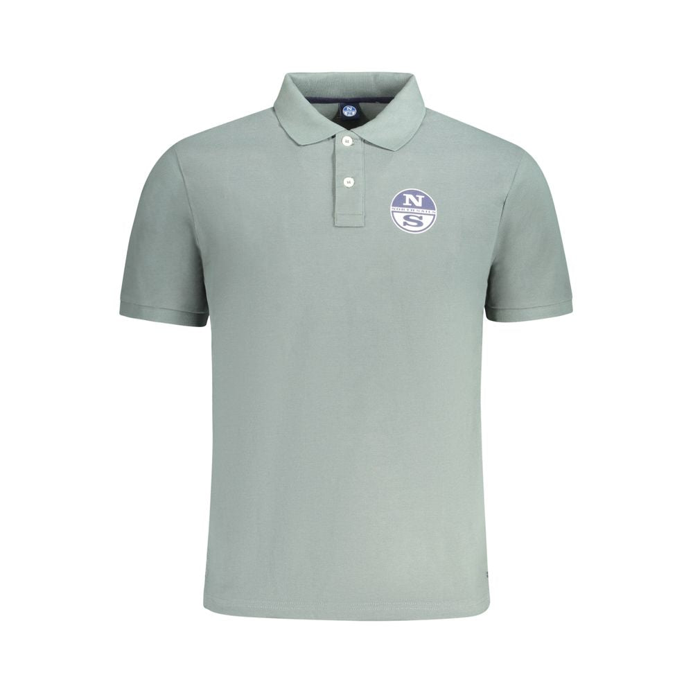 North Sails Grünes Baumwoll-Poloshirt für Männer