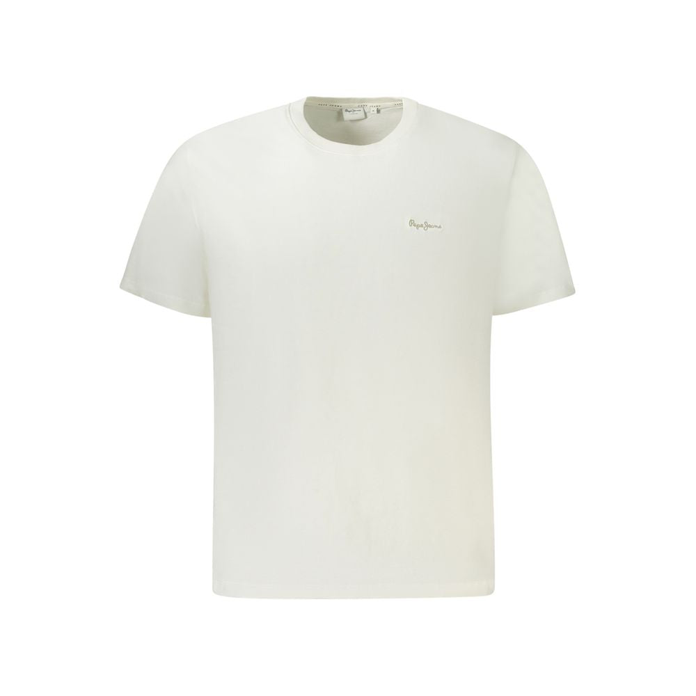 Pepe Jeans Weißes Baumwolle Männer T-Shirt
