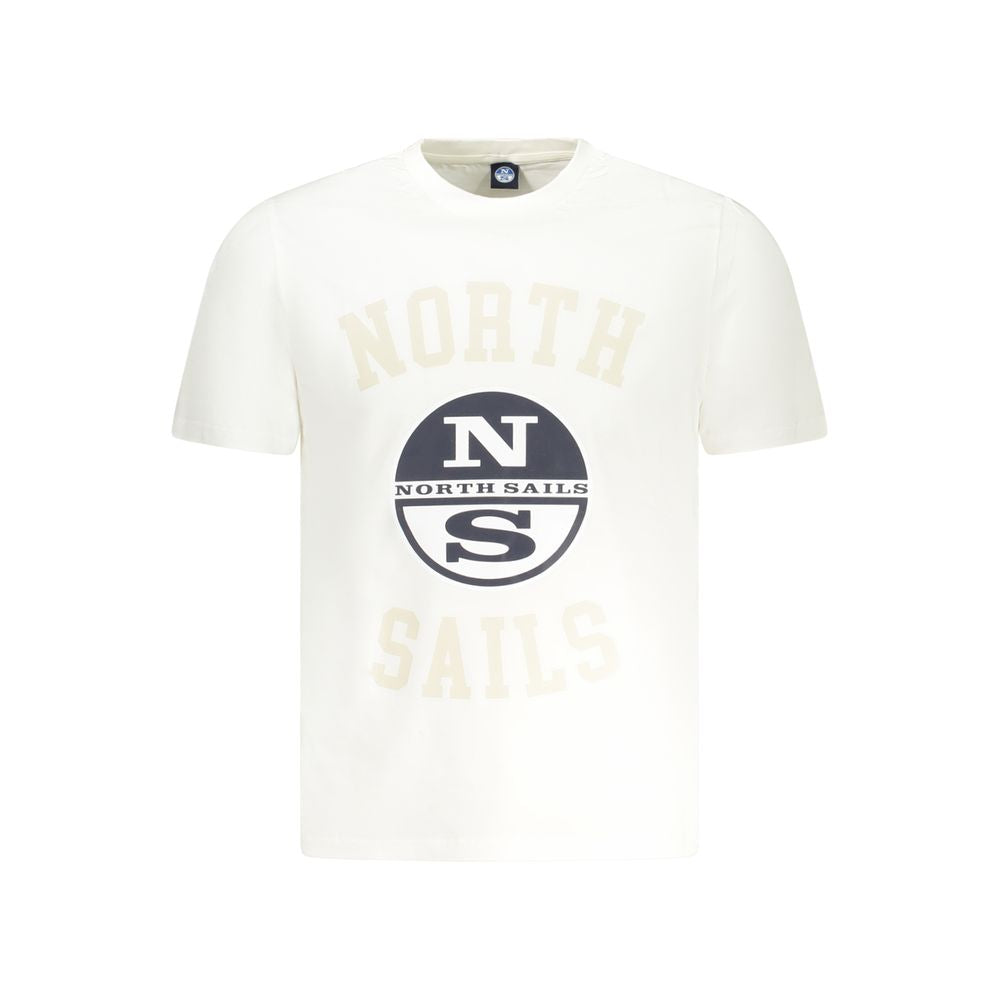 North Sails Weißes Baumwolle Männer TShirt