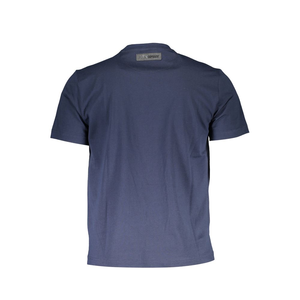 Plein Sport Blau Baumwolle Männer T-Shirt