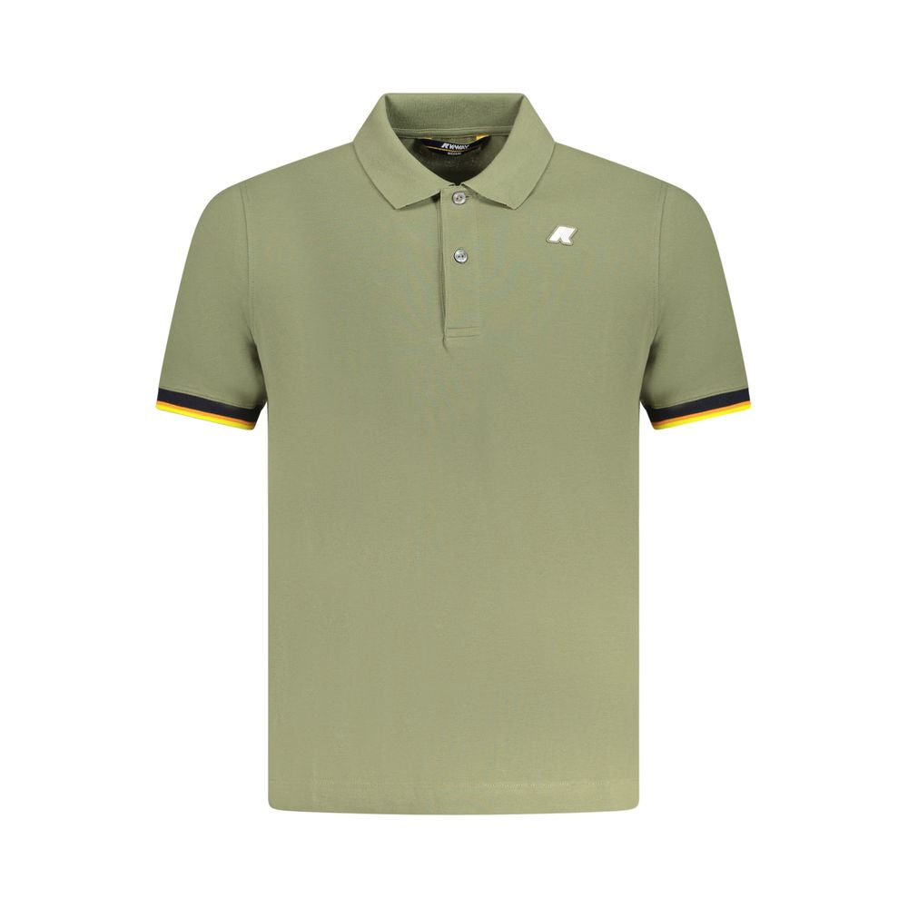 K-WAY Grünes Baumwoll-Poloshirt