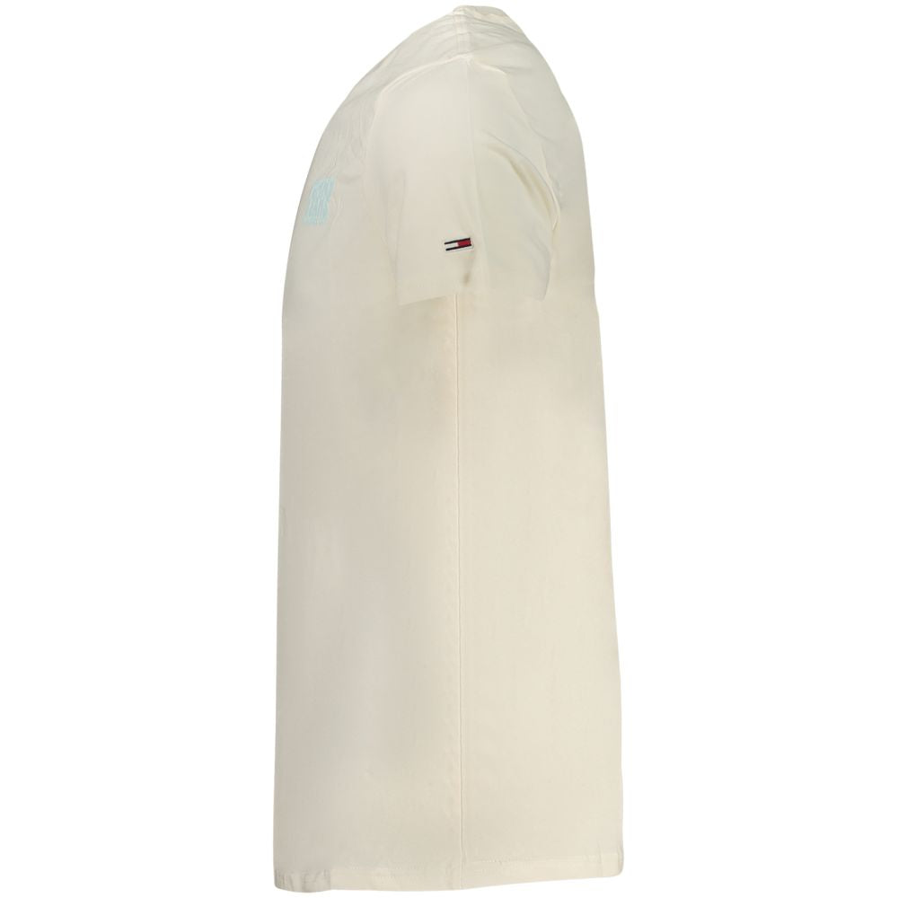 Tommy Hilfiger Beige Baumwolle Männer T-Shirt