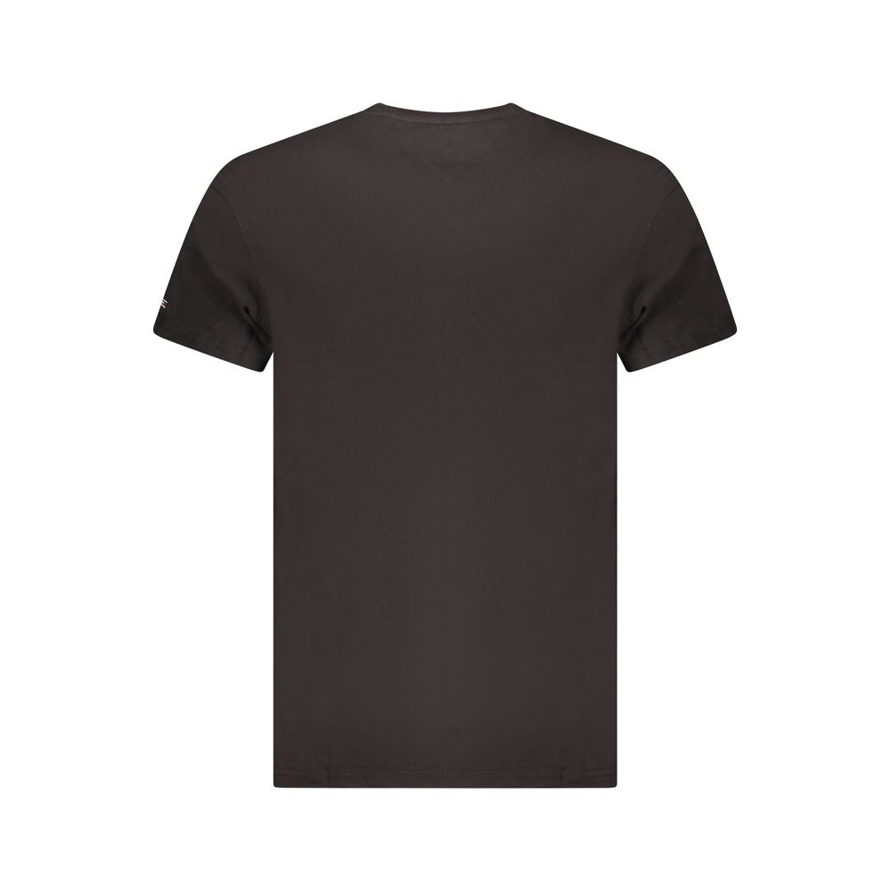 Tommy Hilfiger Schwarzes Baumwolle Männer T-Shirt