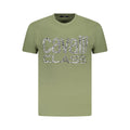 Cavalli Class Green Cotton Men T-Shirt