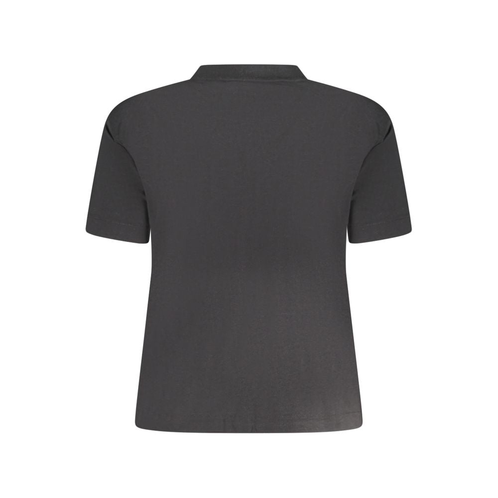 Calvin Klein Schwarzes Baumwoll-T-Shirt für Frauen
