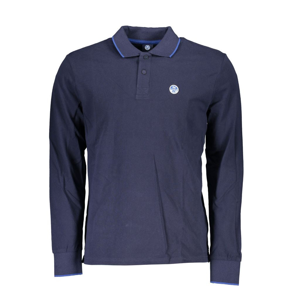 North Sails Blaues Baumwoll-Poloshirt für Männer
