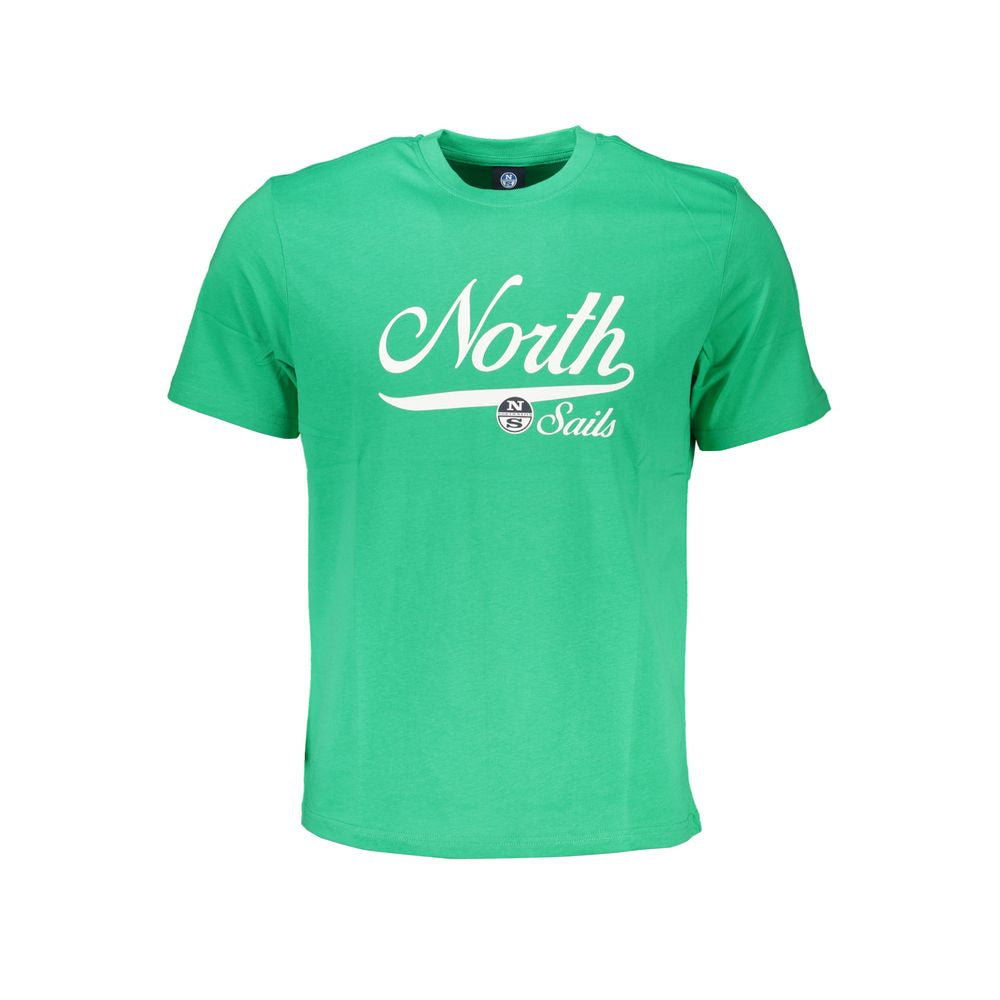 North Sails T-Shirt aus grüner Baumwolle
