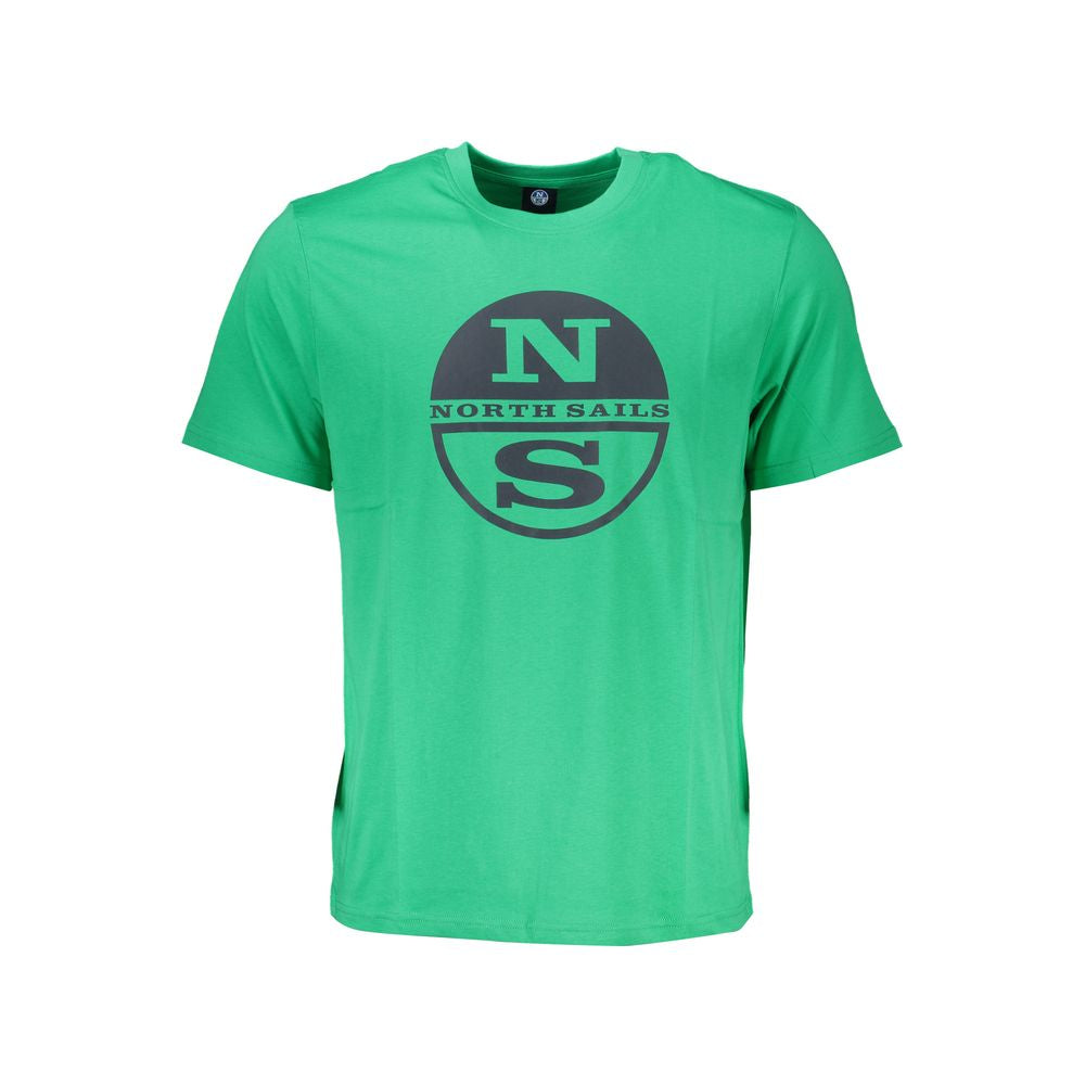 North Sails T-Shirt aus grüner Baumwolle