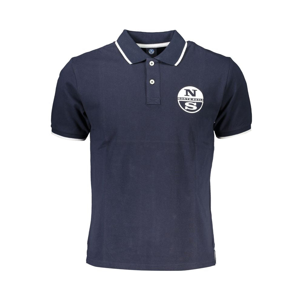 North Sails Blaues Baumwoll-Poloshirt