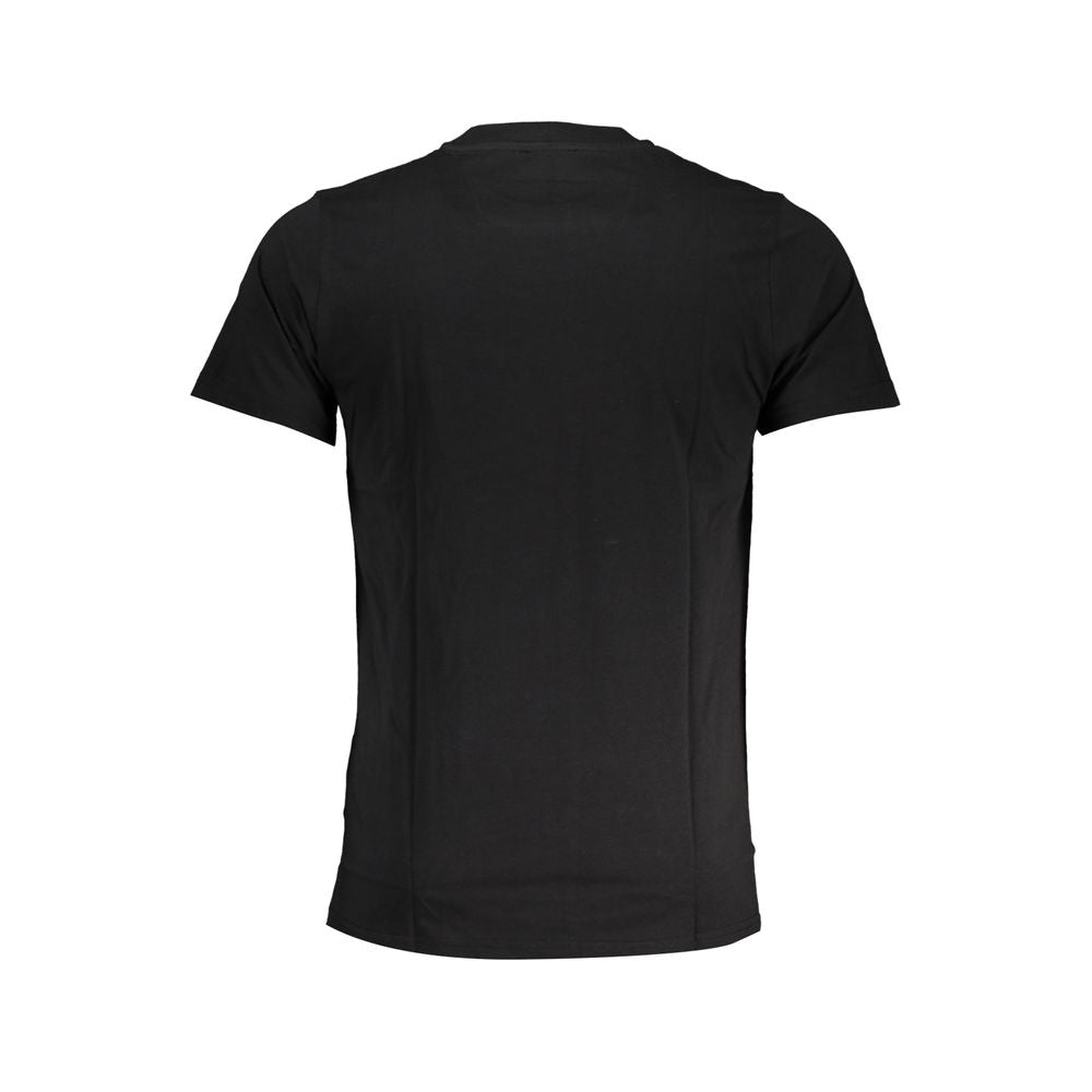 Cavalli Class Schwarzes T-Shirt aus Baumwolle