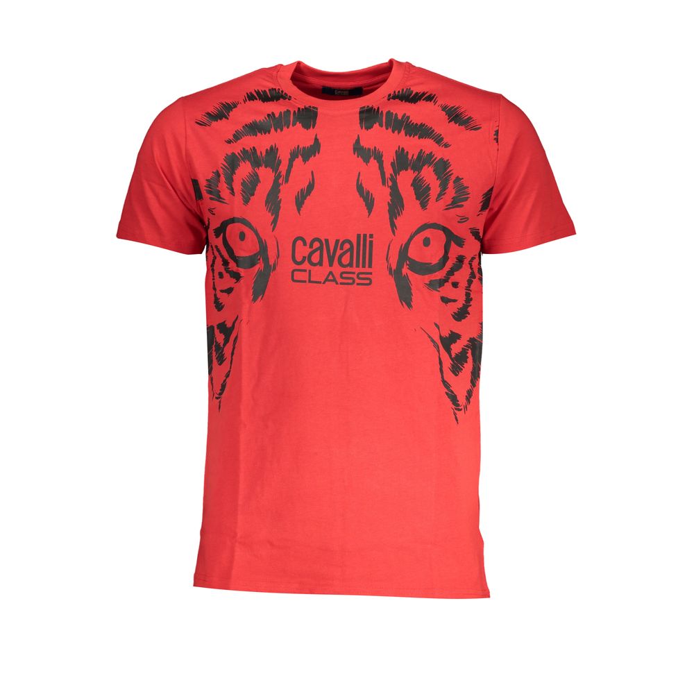 Cavalli Class T-Shirt aus roter Baumwolle