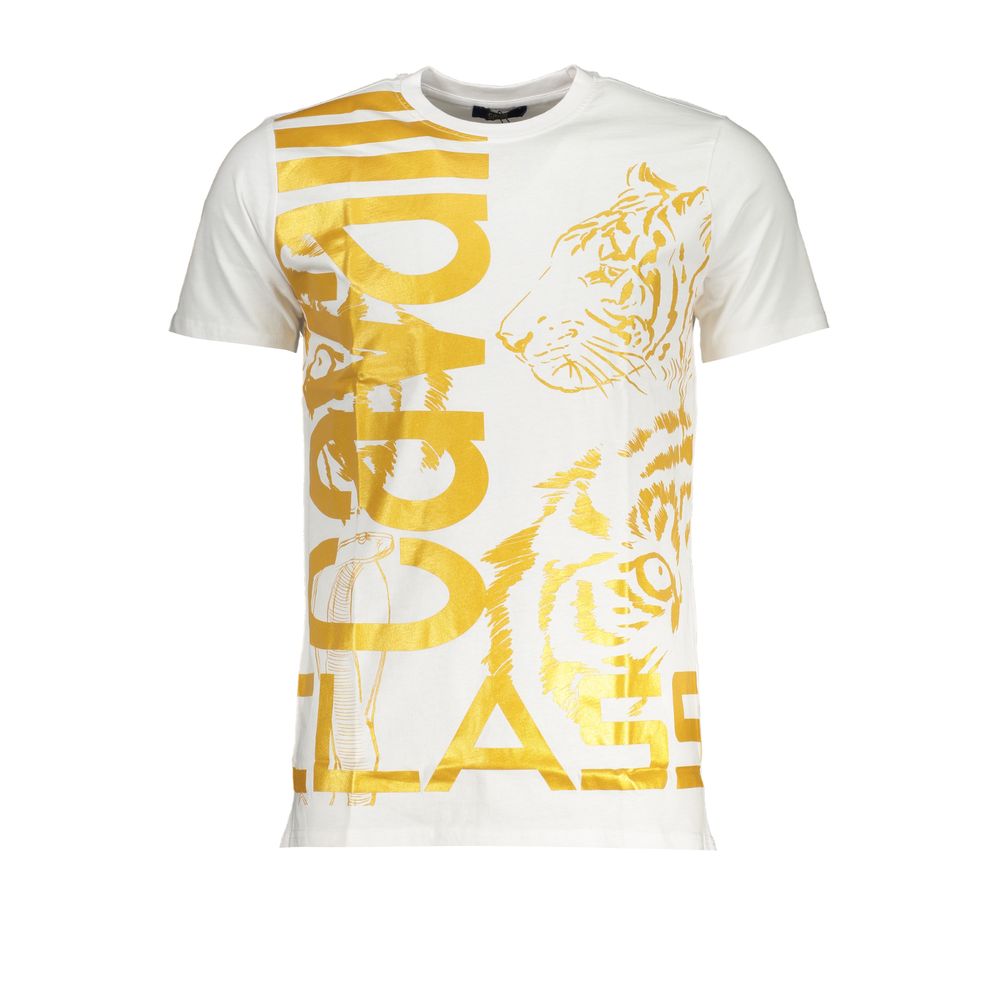 Cavalli Class T-Shirt aus weißer Baumwolle