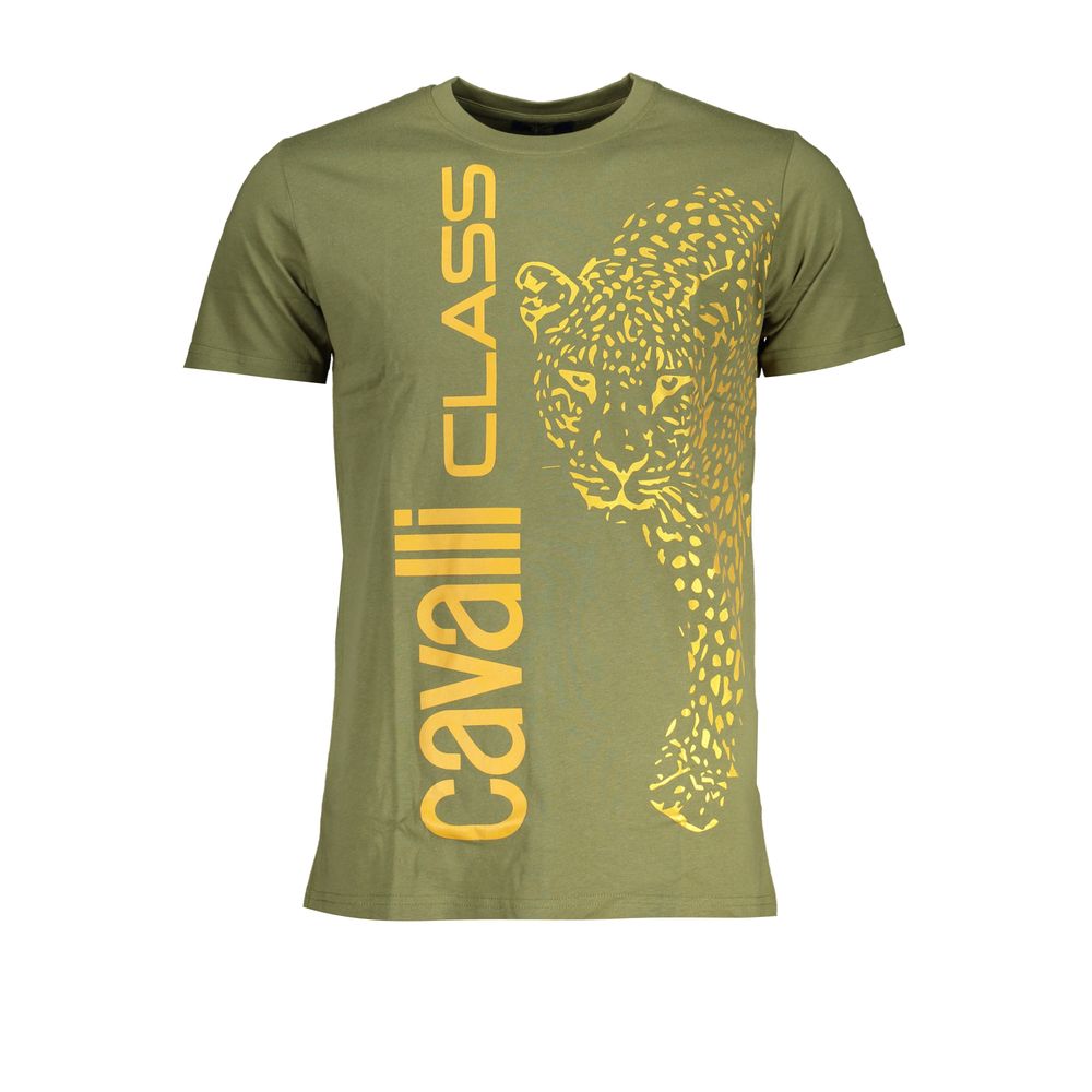Cavalli Class T-Shirt aus grüner Baumwolle