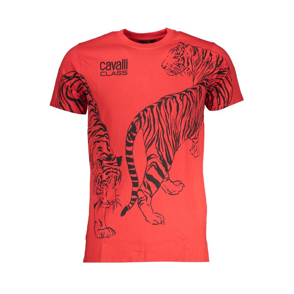 Cavalli Class T-Shirt aus roter Baumwolle