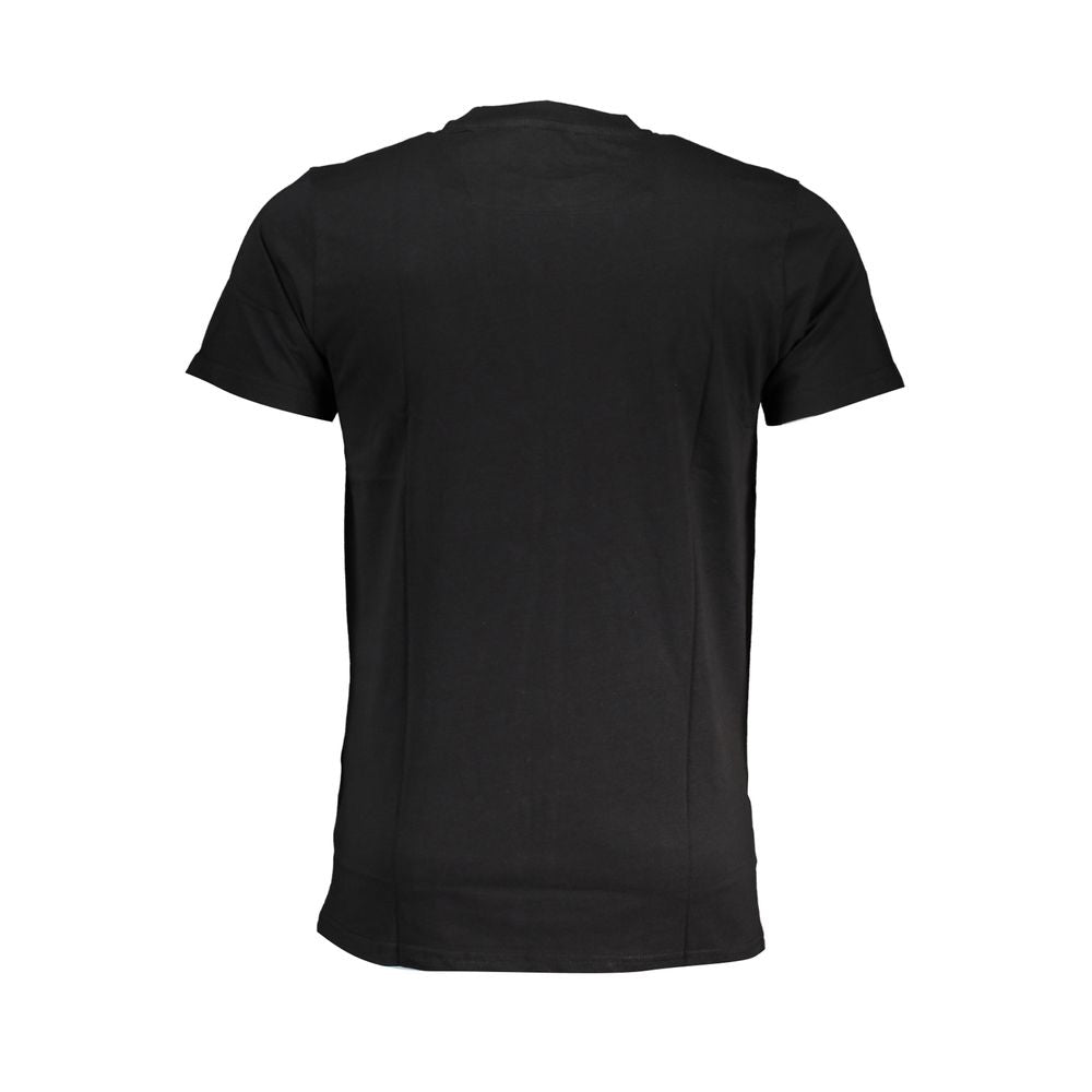 Cavalli Class Schwarzes T-Shirt aus Baumwolle