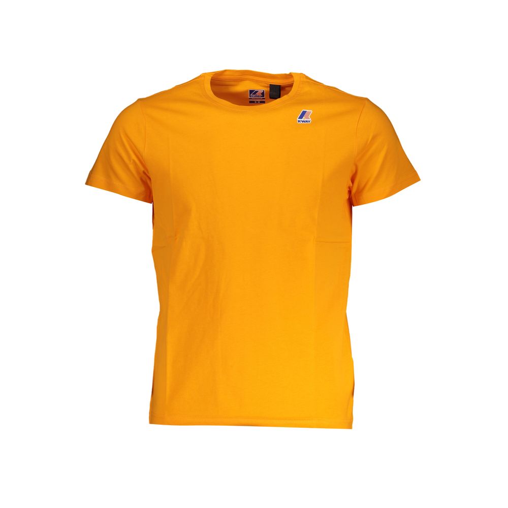 K-WAY Orangefarbenes T-Shirt aus Baumwolle
