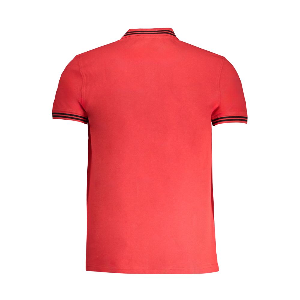 Cavalli Class Rotes Baumwoll-Poloshirt