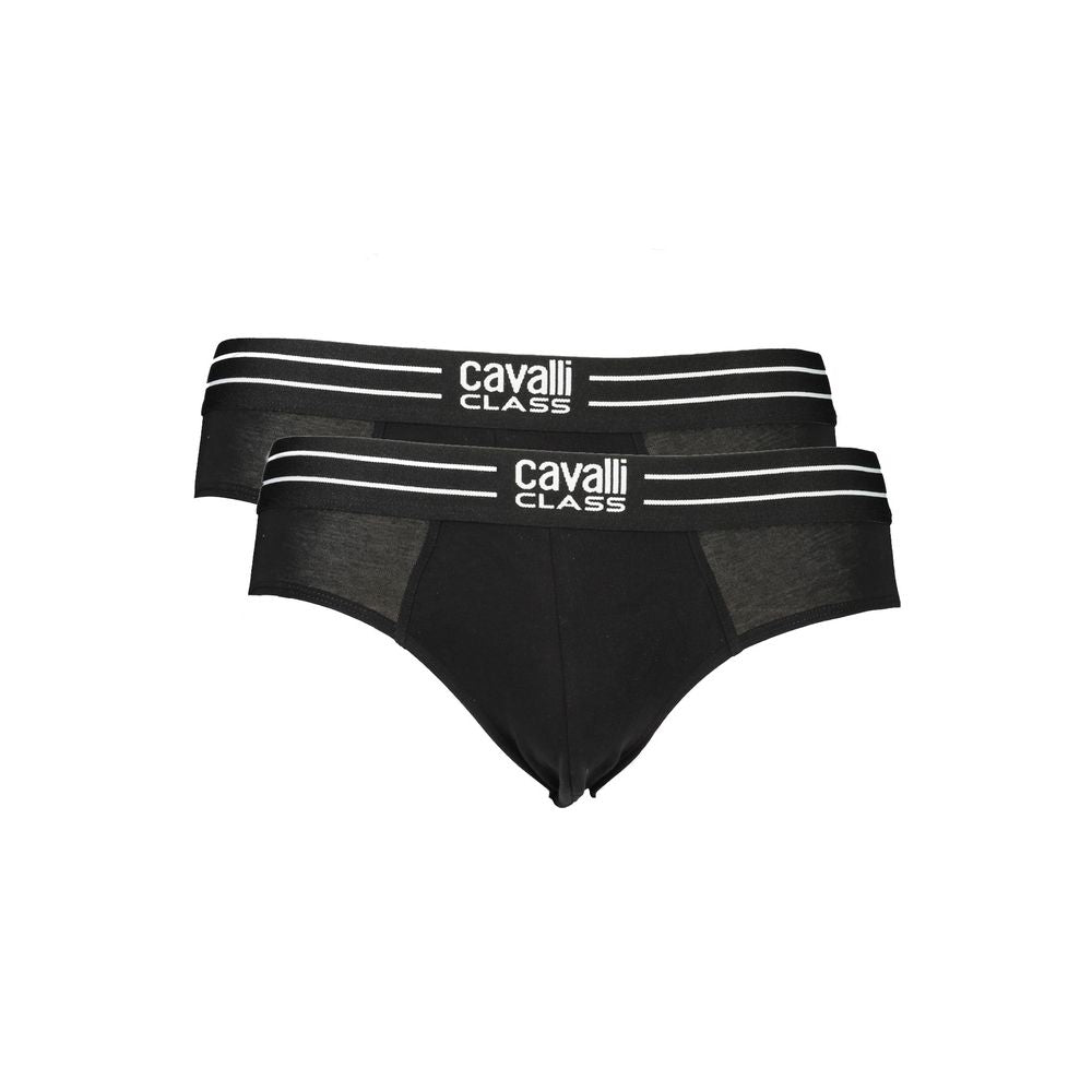Cavalli Class Schwarz Baumwolle Männer Unterwäsche