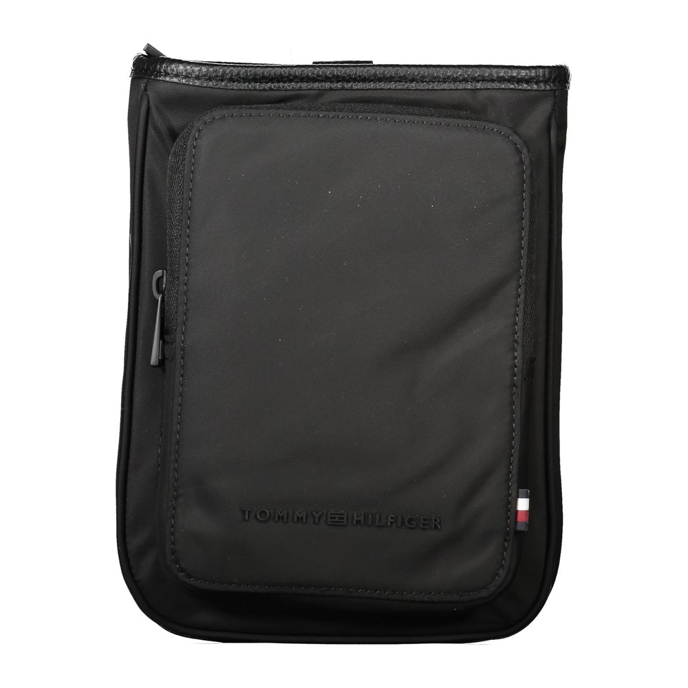 Tommy Hilfiger Schwarze Polyester Männer Umhängetasche
