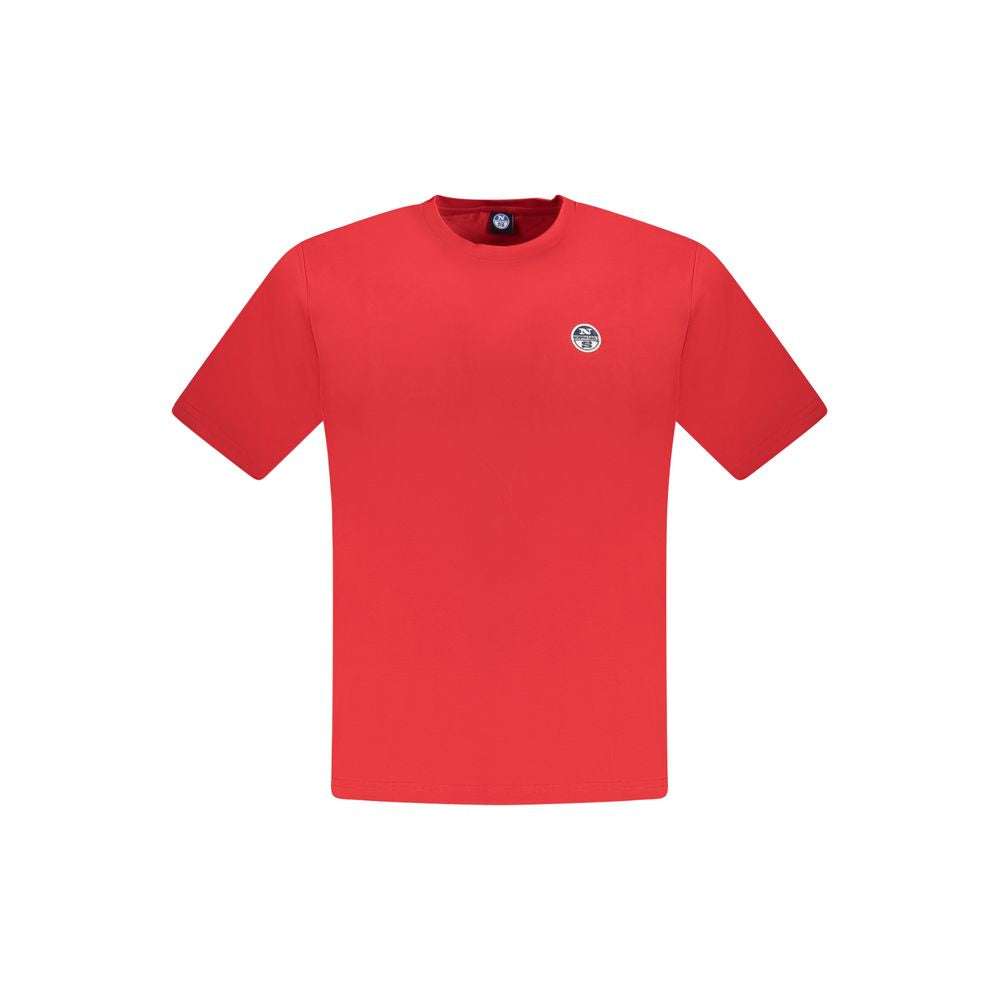North Sails Rotes Baumwolle Männer T-Shirt