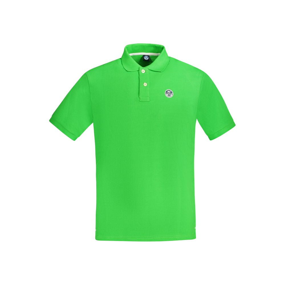 North Sails Grünes Baumwoll-Poloshirt für Männer
