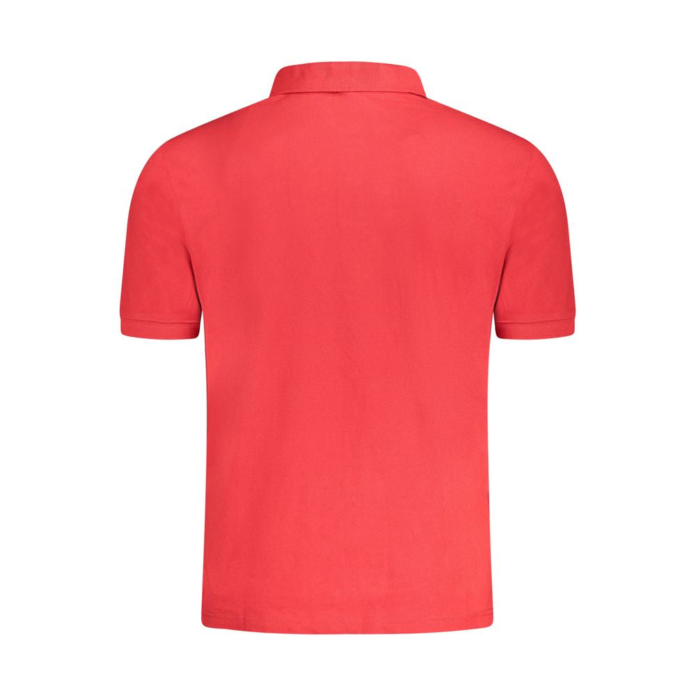 North Sails Rotes Baumwoll-Poloshirt für Männer