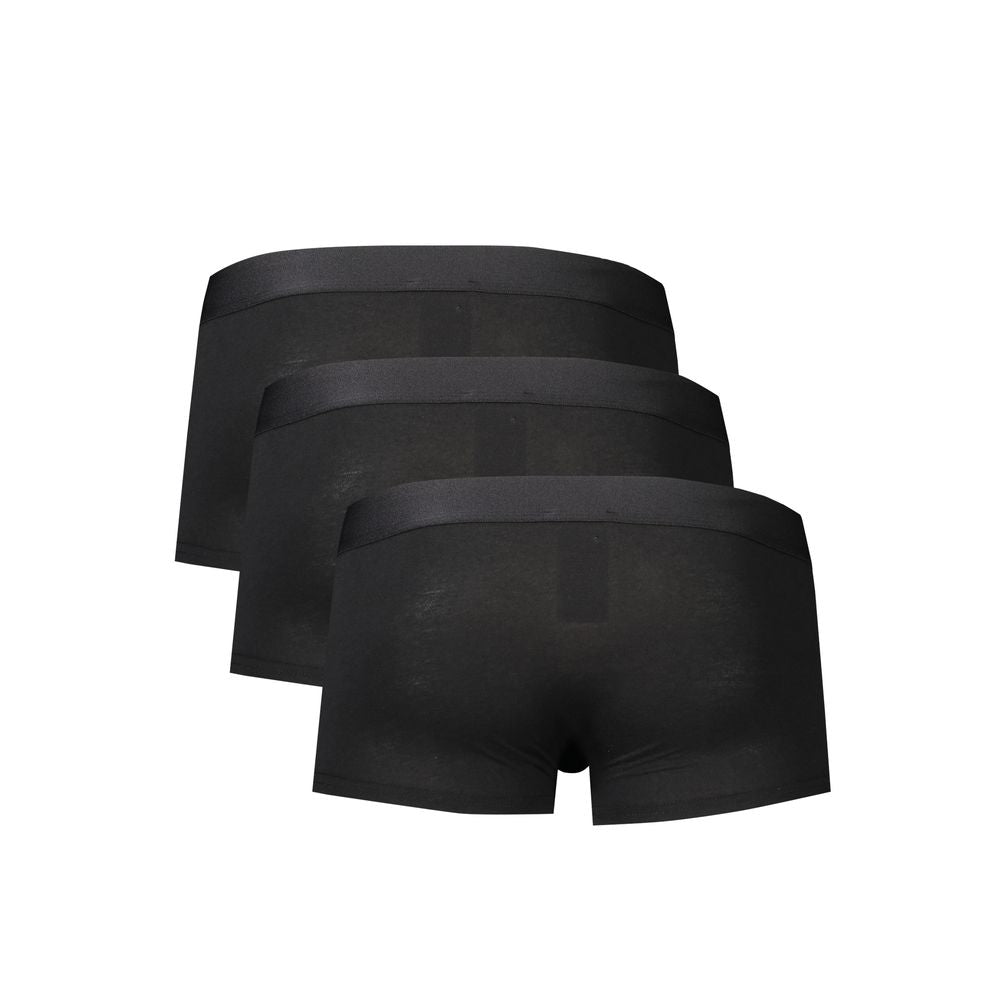 Bikkembergs Schwarz Polyester Männer Boxer Unterwäsche
