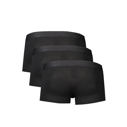 Bikkembergs Schwarz Polyester Männer Boxer Unterwäsche