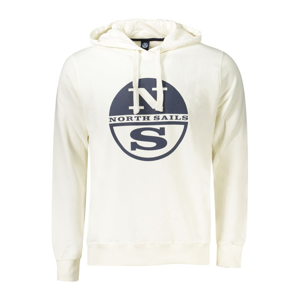 North Sails Weißer Baumwollpullover für Männer