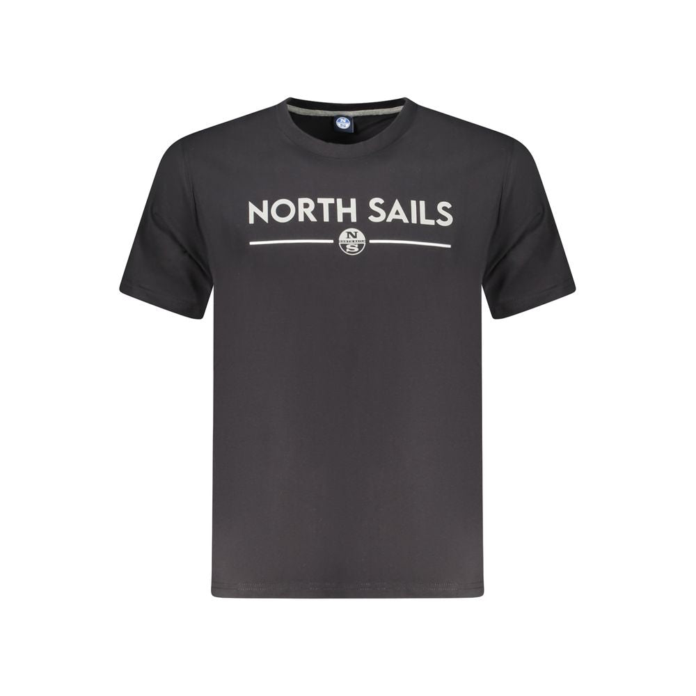 North Sails Schwarzes Baumwolle Männer T-Shirt