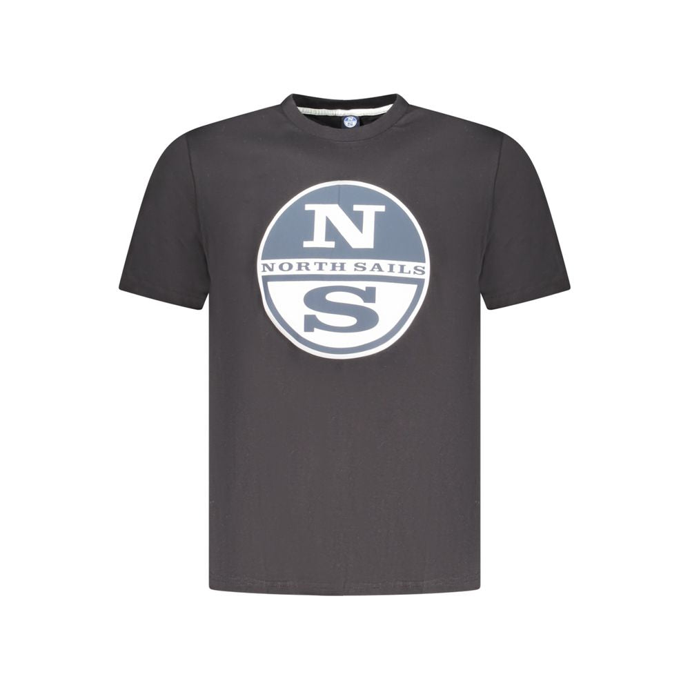 North Sails Schwarzes Baumwolle Männer T-Shirt