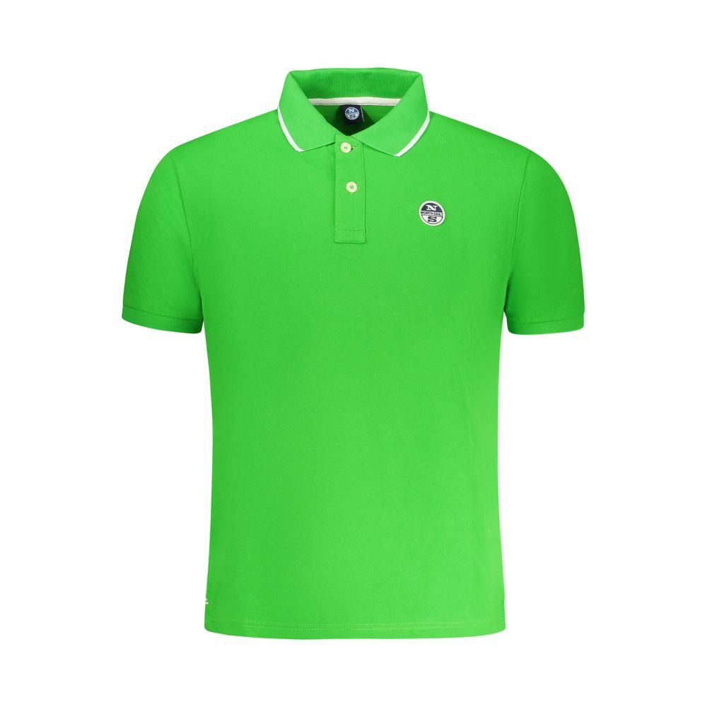 North Sails Grünes Baumwoll-Poloshirt für Männer