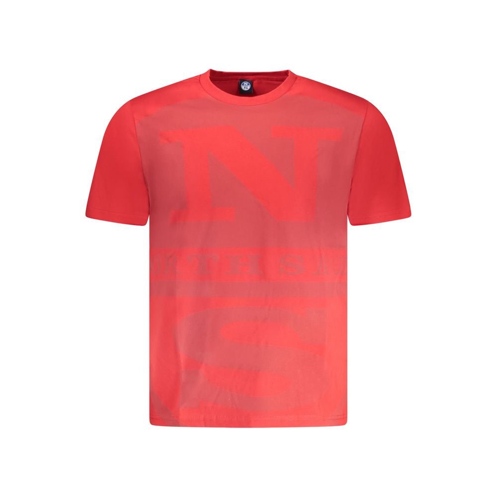 North Sails Rotes Baumwolle Männer T-Shirt