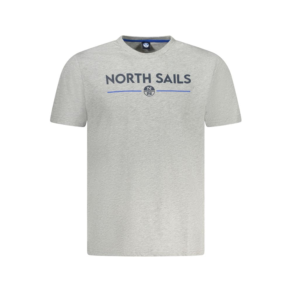 North Sails Braunes Baumwoll-T-Shirt für Männer