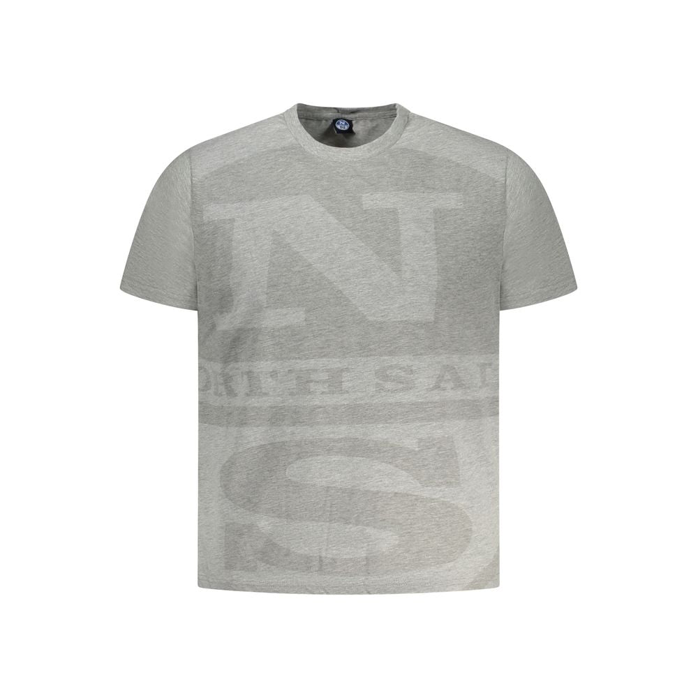 North Sails Braunes Baumwoll-T-Shirt für Männer
