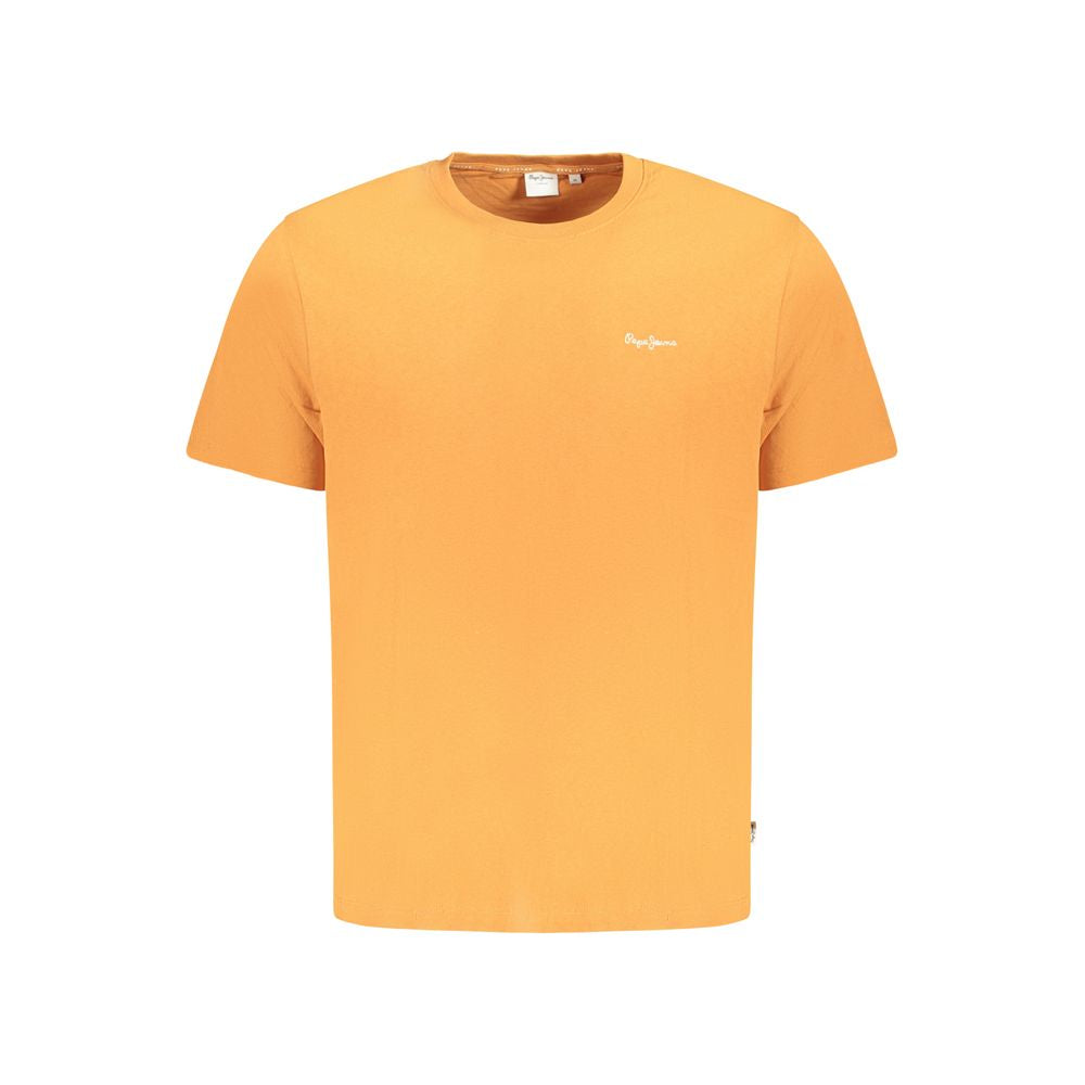 Pepe Jeans Orangefarbenes T-Shirt aus Baumwolle