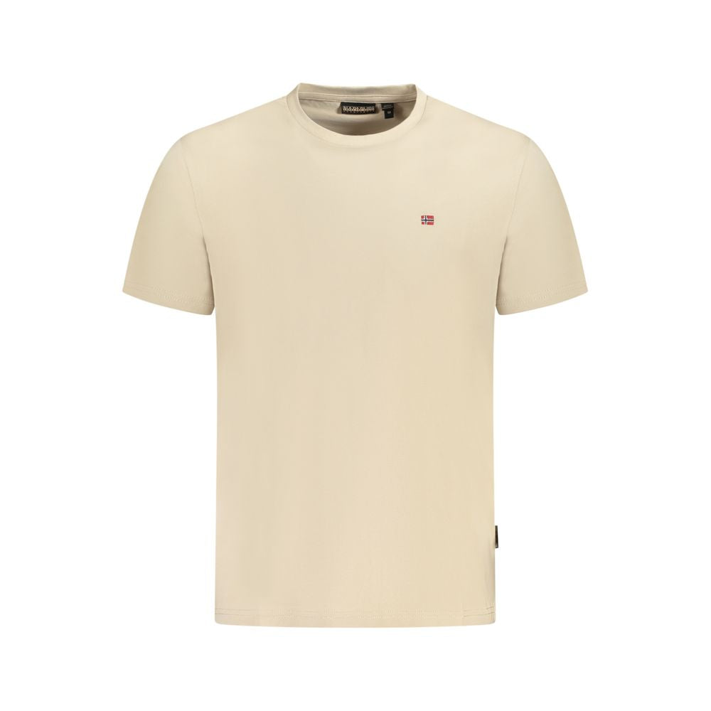 Napapijri Beige Baumwolle Männer T-Shirt