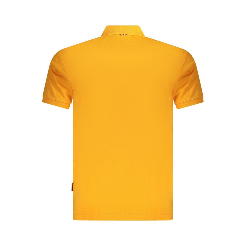 Napapijri Orangefarbenes Baumwoll-Poloshirt für Männer