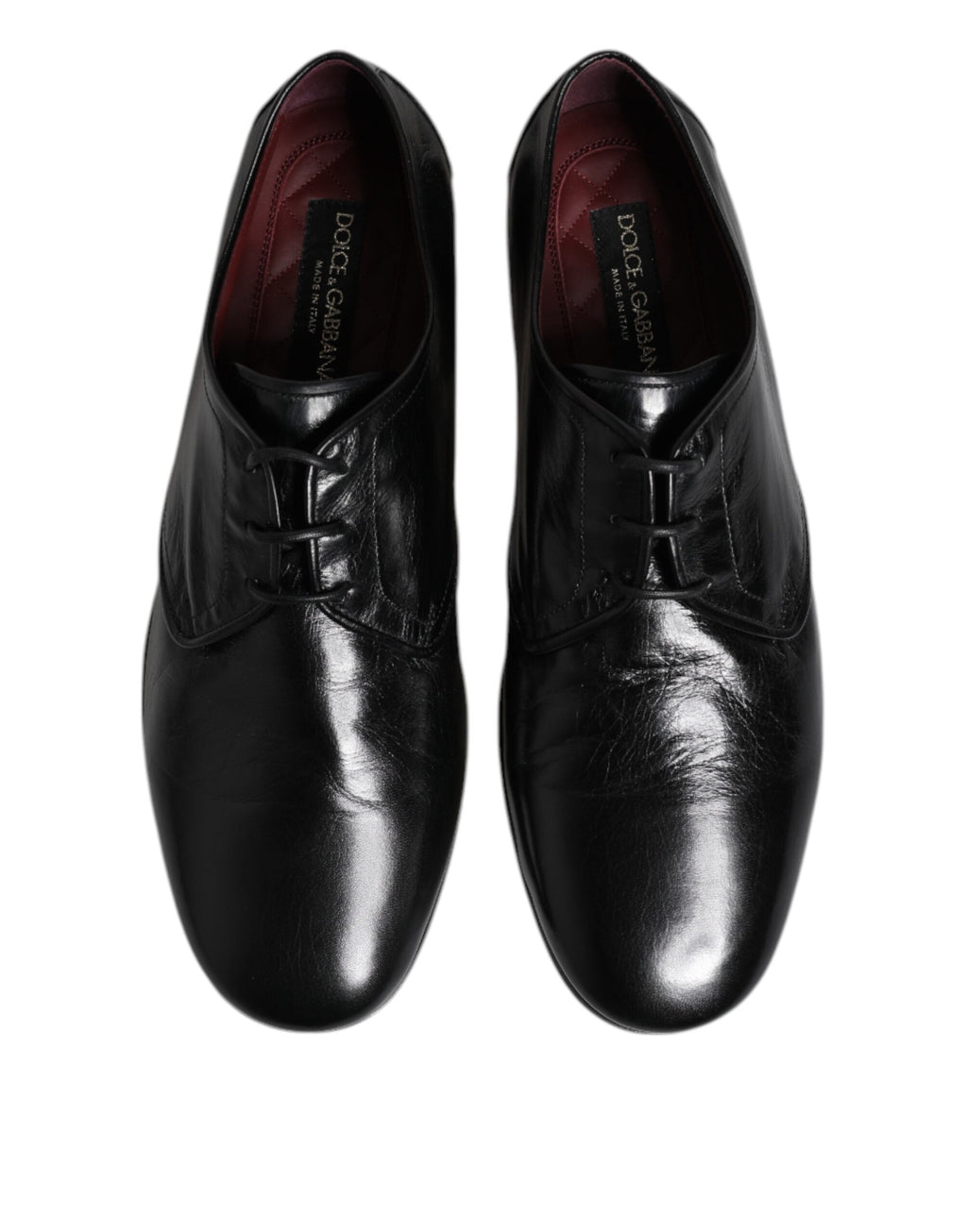 Dolce & Gabbana Schwarze Leder Schnürschuhe Derby Kleid Formelle Schuhe