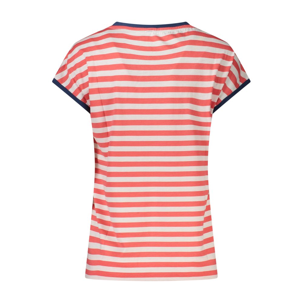 North Sails Rotes Baumwoll-T-Shirt für Frauen