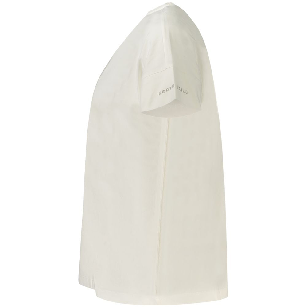 North Sails Weißes T-Shirt aus Baumwolle für Frauen