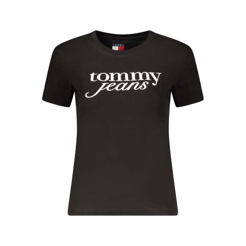 Tommy Hilfiger Schwarze Baumwolle Tops & T-Shirt