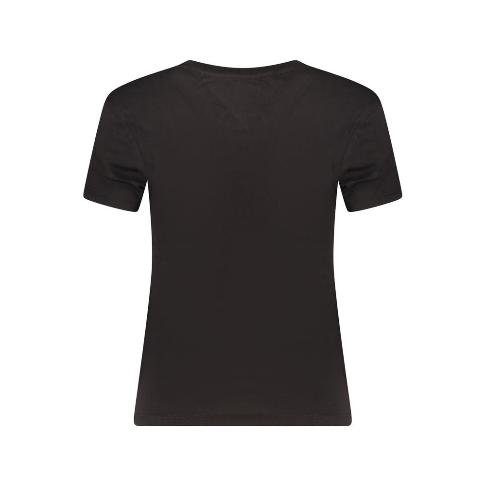 Tommy Hilfiger Schwarze Baumwolle Tops & T-Shirt
