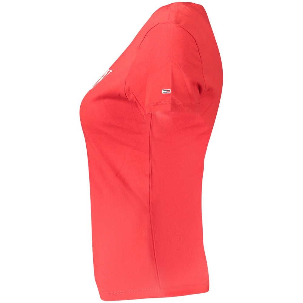 Tommy Hilfiger Rote Baumwoll-Oberteile &amp