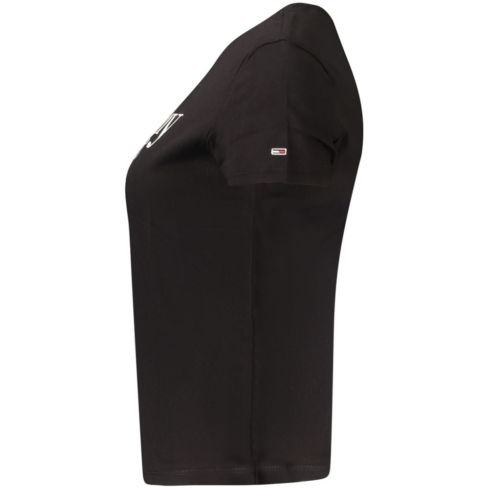 Tommy Hilfiger Schwarze Baumwolle Tops & T-Shirt